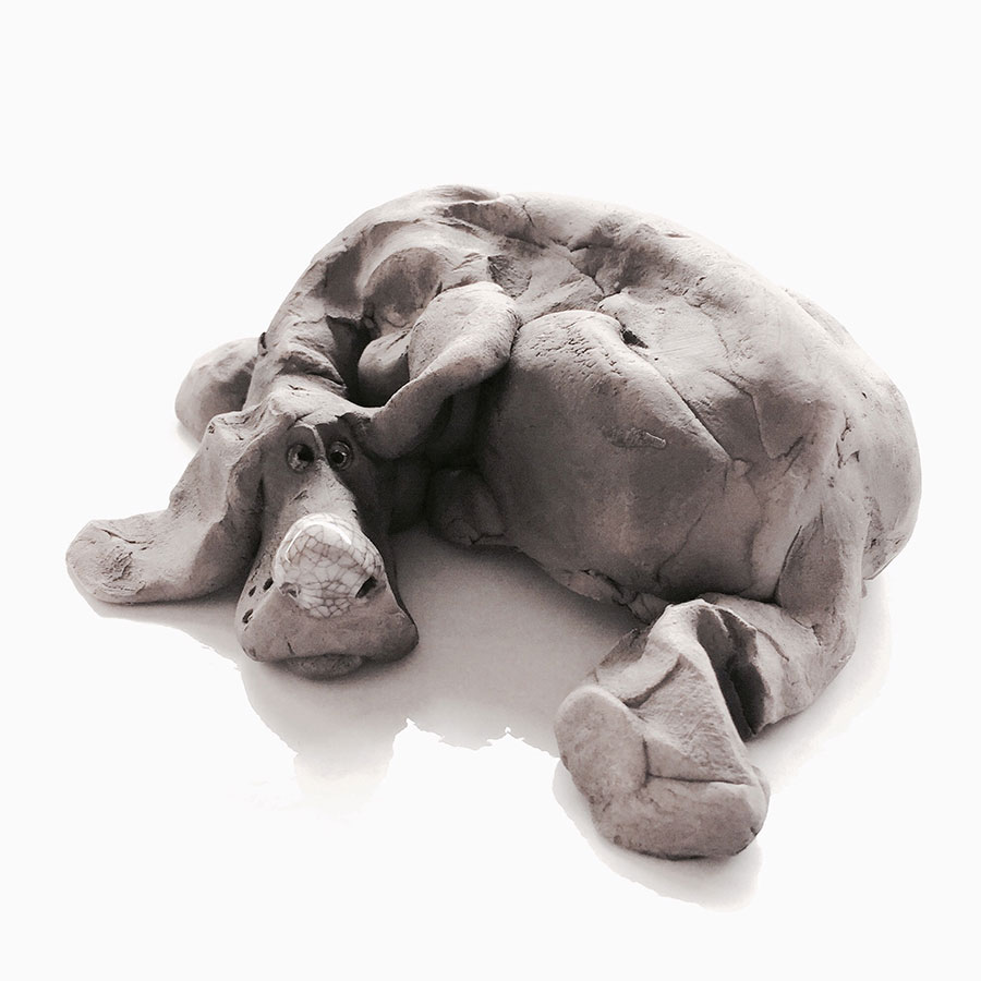 anna heij, 20150520, hund keramik